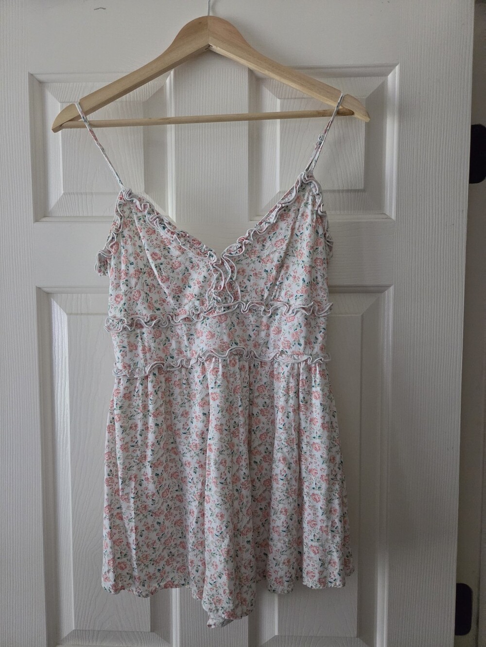 Altar'd State White Floral Romper